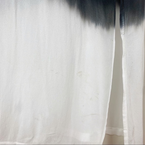 LACAUSA Sheer Maxi Length Ombre Dip Dye Dress Swimsuit Gauzy Coverup US S - Picture 13 of 13